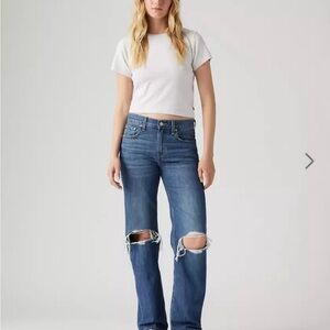 2 PAIR Levis Low Pro Straight jeans